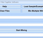 Mix Two WAV Files Together Software 7.0 Mix Two WAV Files Together Software 7.0