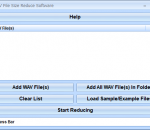 WAV File Size Reduce Software 7.0 WAV File Size Reduce Software 7.0