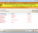 Miranda Password Decryptor 4.0 Miranda Password Decryptor 4.0