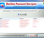 Maxthon Password Decryptor 1.0 Maxthon Password Decryptor 1.0