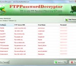 FTP Password Decryptor 5.0 FTP Password Decryptor 5.0