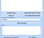 WAV Speech To Text Converter Software 7.0 WAV Speech To Text Converter Software 7.0