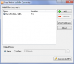 Free WebM to MP4 Converter 1.0 Free WebM to MP4 Converter 1.0