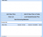 Extract Metadata From Video Files Software 7.0 Extract Metadata From Video Files Software 7.0