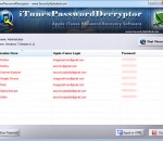Apple iTunes Password Decryptor 6.0 Apple iTunes Password Decryptor 6.0