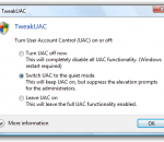 TweakUAC 1.0 TweakUAC 1.0