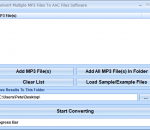 Convert Multiple MP3 Files To AAC Files Software 7.0 Convert Multiple MP3 Files To AAC Files Software 7.0