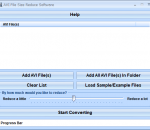 AVI File Size Reduce Software 7.0 AVI File Size Reduce Software 7.0
