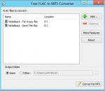 Free FLAC to MP3 Converter 1.0 Free FLAC to MP3 Converter 1.0