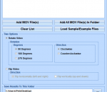 Rotate Multiple MOV Files Software 7.0 Rotate Multiple MOV Files Software 7.0