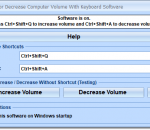 Increase or Decrease Computer Volume With Keyboard Software 7.0 Increase or Decrease Computer Volume With Keyboard Software 7.0