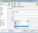 Horizontal Menu Advancer for Dreamweaver 2.1.2.0 Horizontal Menu Advancer for Dreamweaver 2.1.2.0