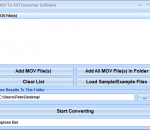 MOV To AVI Converter Software 7.0 MOV To AVI Converter Software 7.0