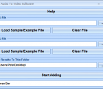 Add Audio To Video Software 7.0 Add Audio To Video Software 7.0