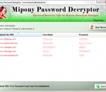 Mipony Password Decryptor 4.0 Mipony Password Decryptor 4.0