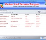 Password Decryptor of Windows Vault 5.0 Password Decryptor of Windows Vault 5.0
