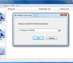 Jumplist Backup Restore 2.1 Jumplist Backup Restore 2.1