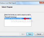 Export from Windows Live Mail to Outlook 2000 4.3 Export from Windows Live Mail to Outlook 2000 4.3