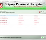 Password Decryptor for Mipony 4.0 Password Decryptor for Mipony 4.0