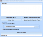 Convert Multiple OGG Files To MP3 Files Software 7.0 Convert Multiple OGG Files To MP3 Files Software 7.0